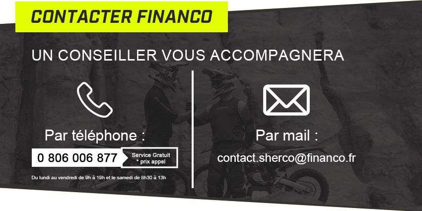 Financement achat moto Sherco Financo